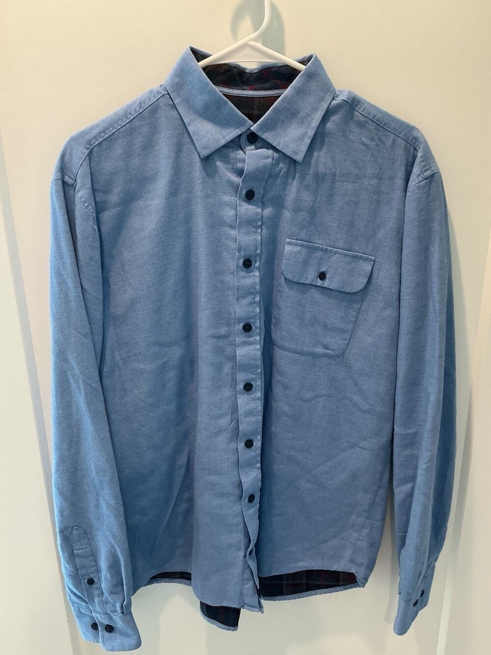 Johnnie-O Surflannel Men’s Blue Button Up Shirt Size Medium